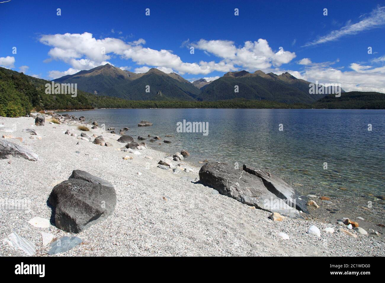New zealand lake manapouri in hi-res stock photography and images - Alamy