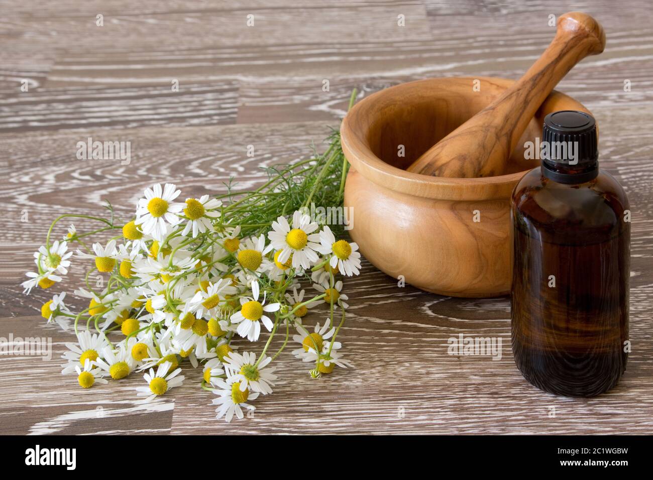 chamomile tincture Stock Photo
