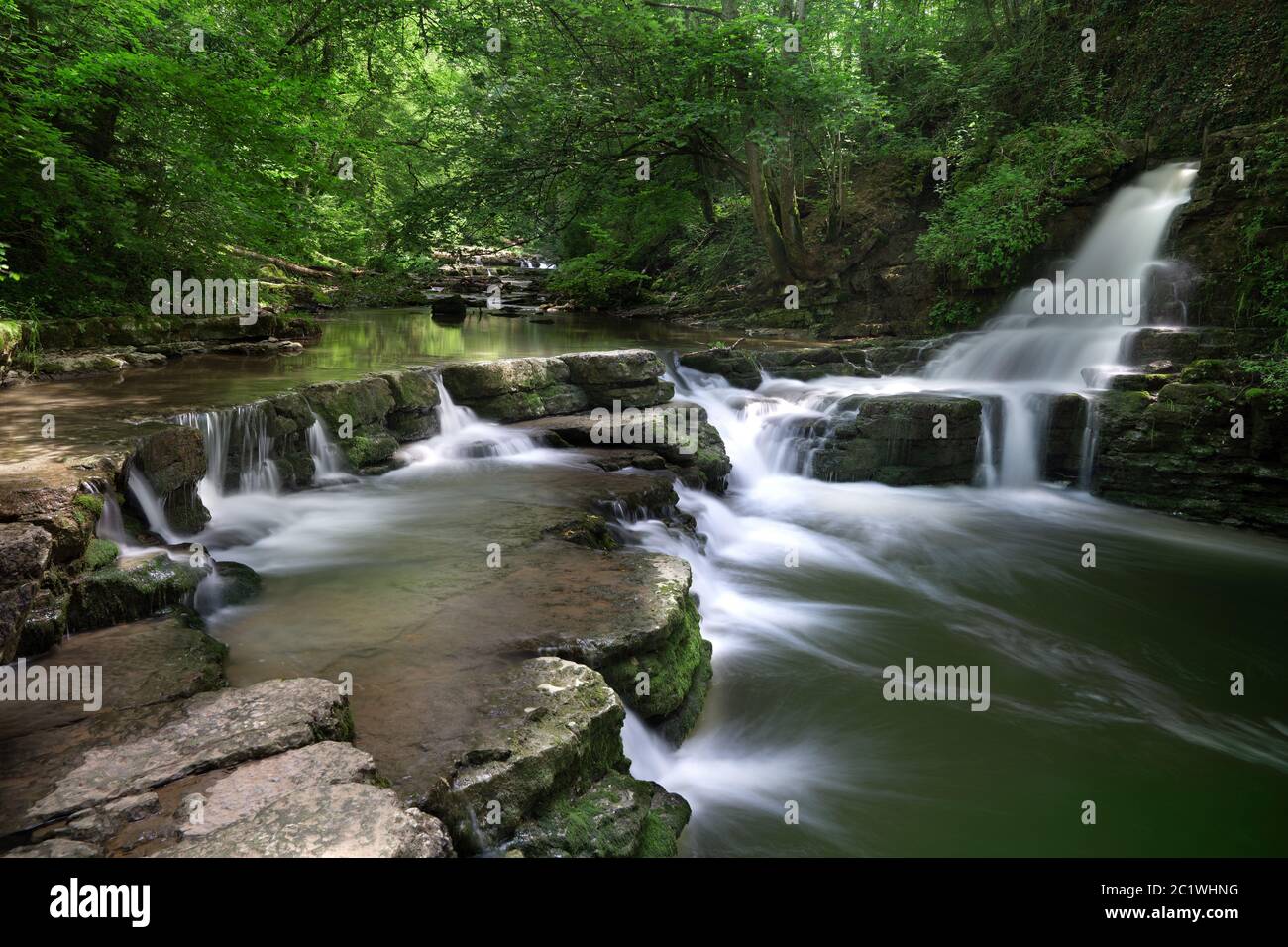 Picturesque Schlichemklamm in summer - at Epfendorf near Rottweil in the Black Forest, Germany Stock Photo