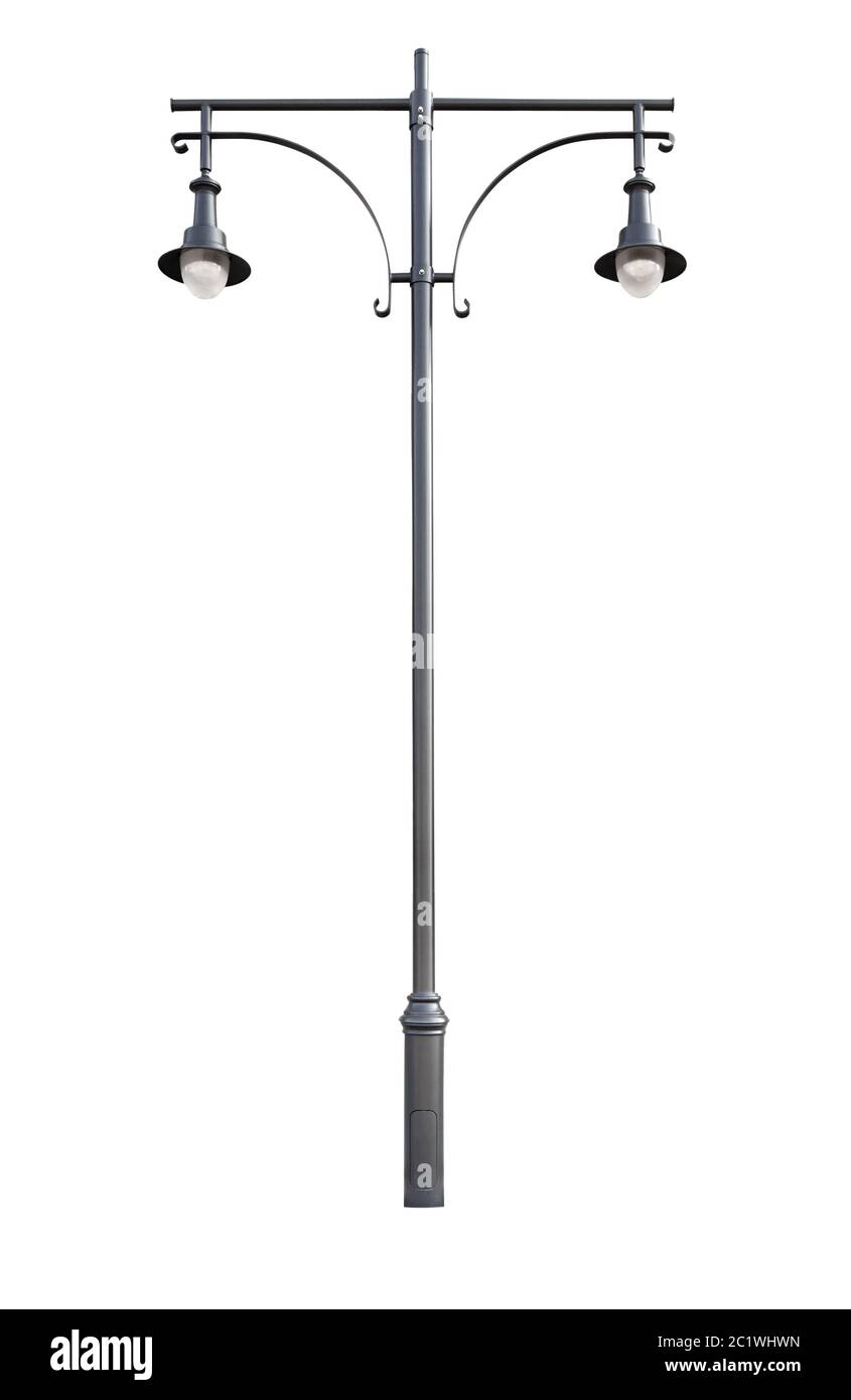 Street lamppost, isolated Stock Photo Alamy