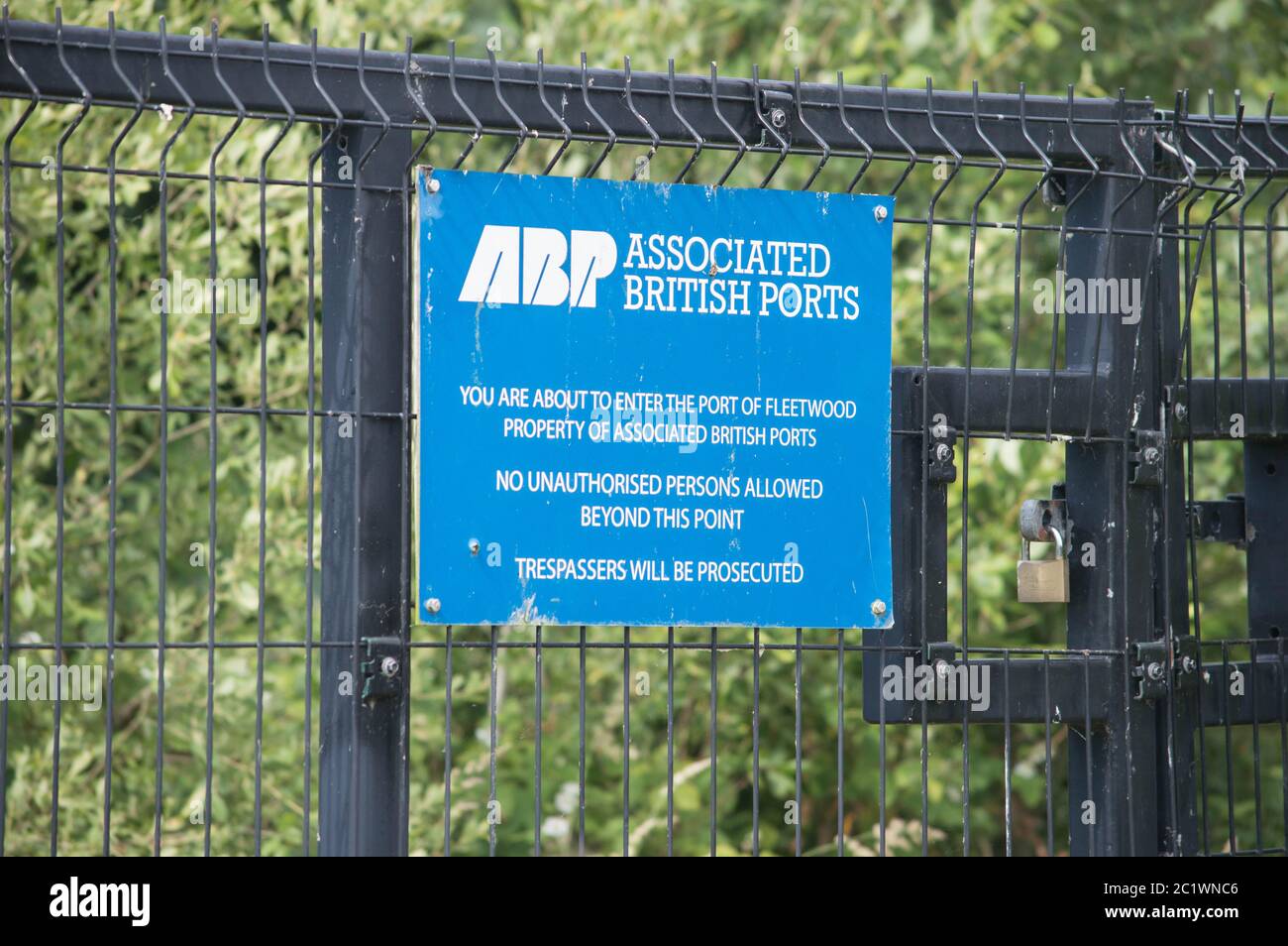 British Ports sign Stock Photo