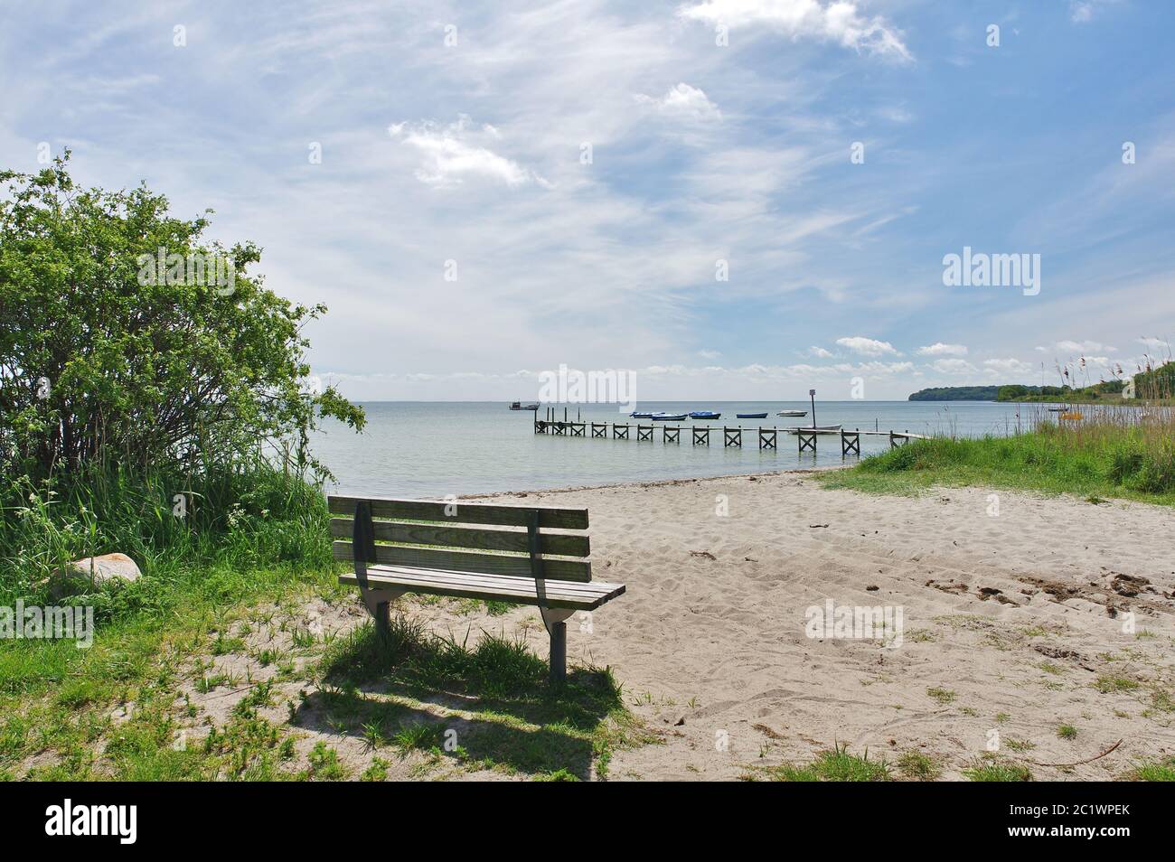 On the natural beach, GroÃŸ Stresow, Island of RÃ¼gen, Germany, West Europe Stock Photo