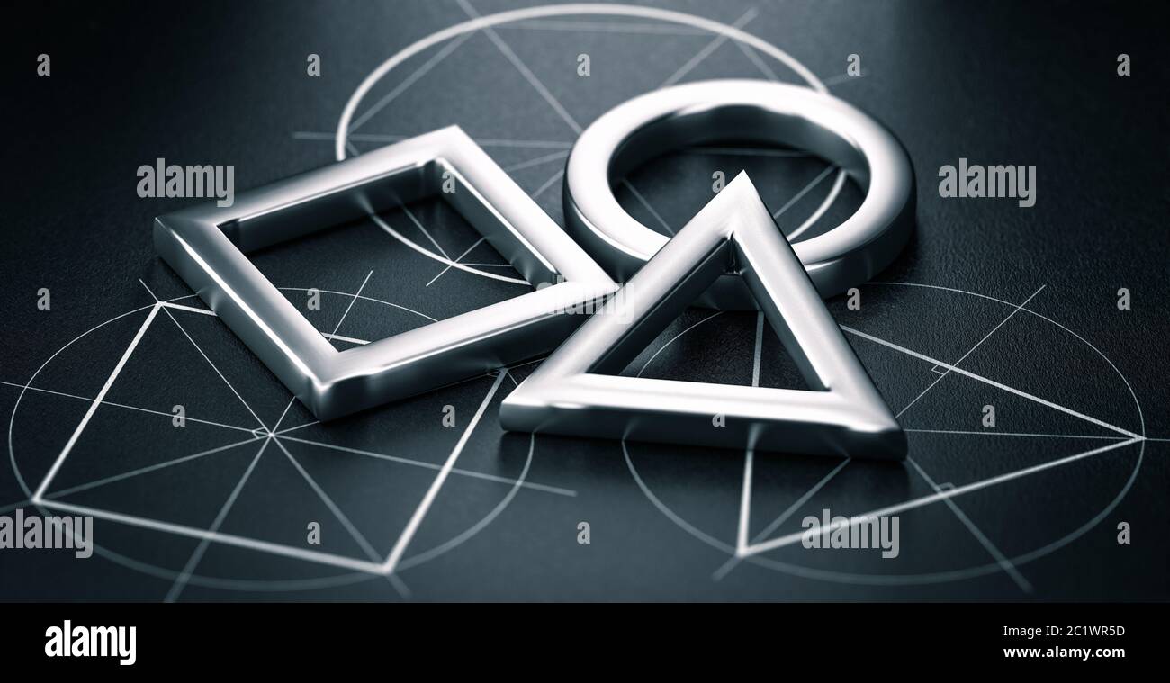 Black and white 3d shapes hires stock photography and images Alamy