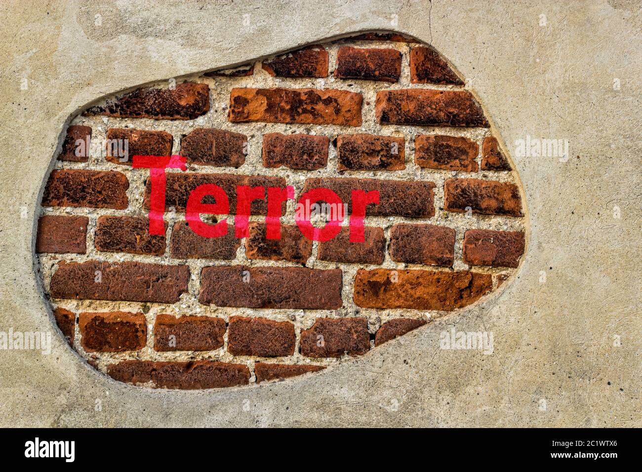 threat of terrorism Stock Photo