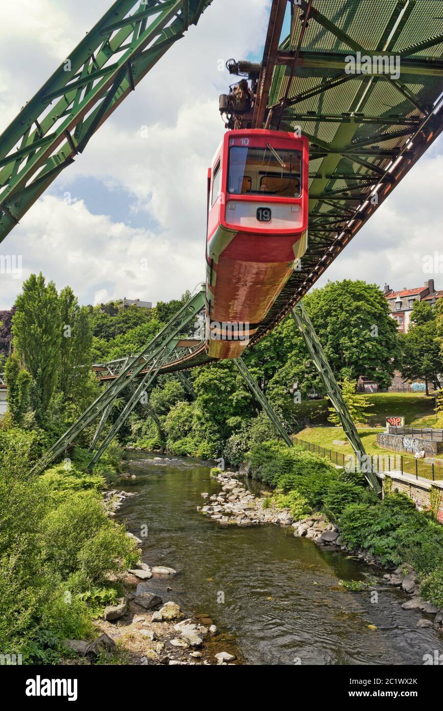Wuppertal suspension railway Stock Photo Alamy
