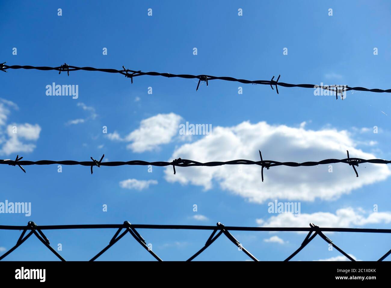Border fence in Hungary Stock Photo Alamy