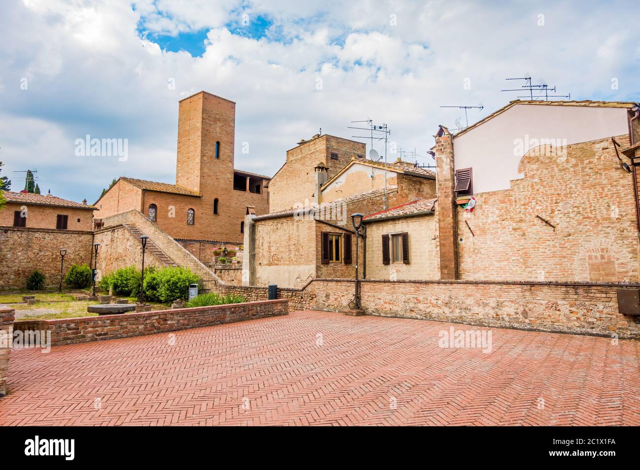 Certaldo town and comune of Tuscany, Italy, near Florence, in Valdelsa Stock Photo