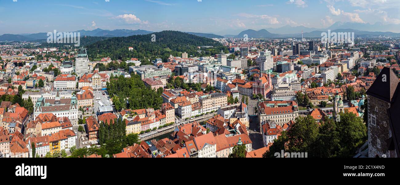 Aerial view of ljubljana hi-res stock photography and images - Alamy