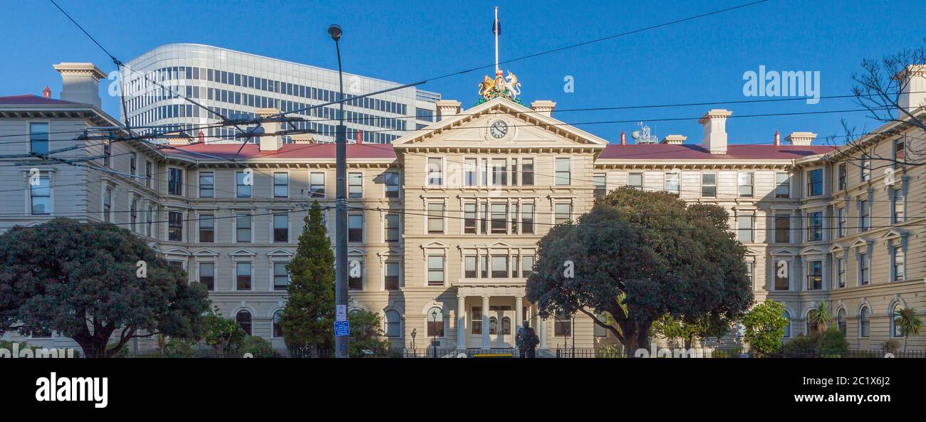 Old Government Buildings, Wellington, New Zealand Stock Photo