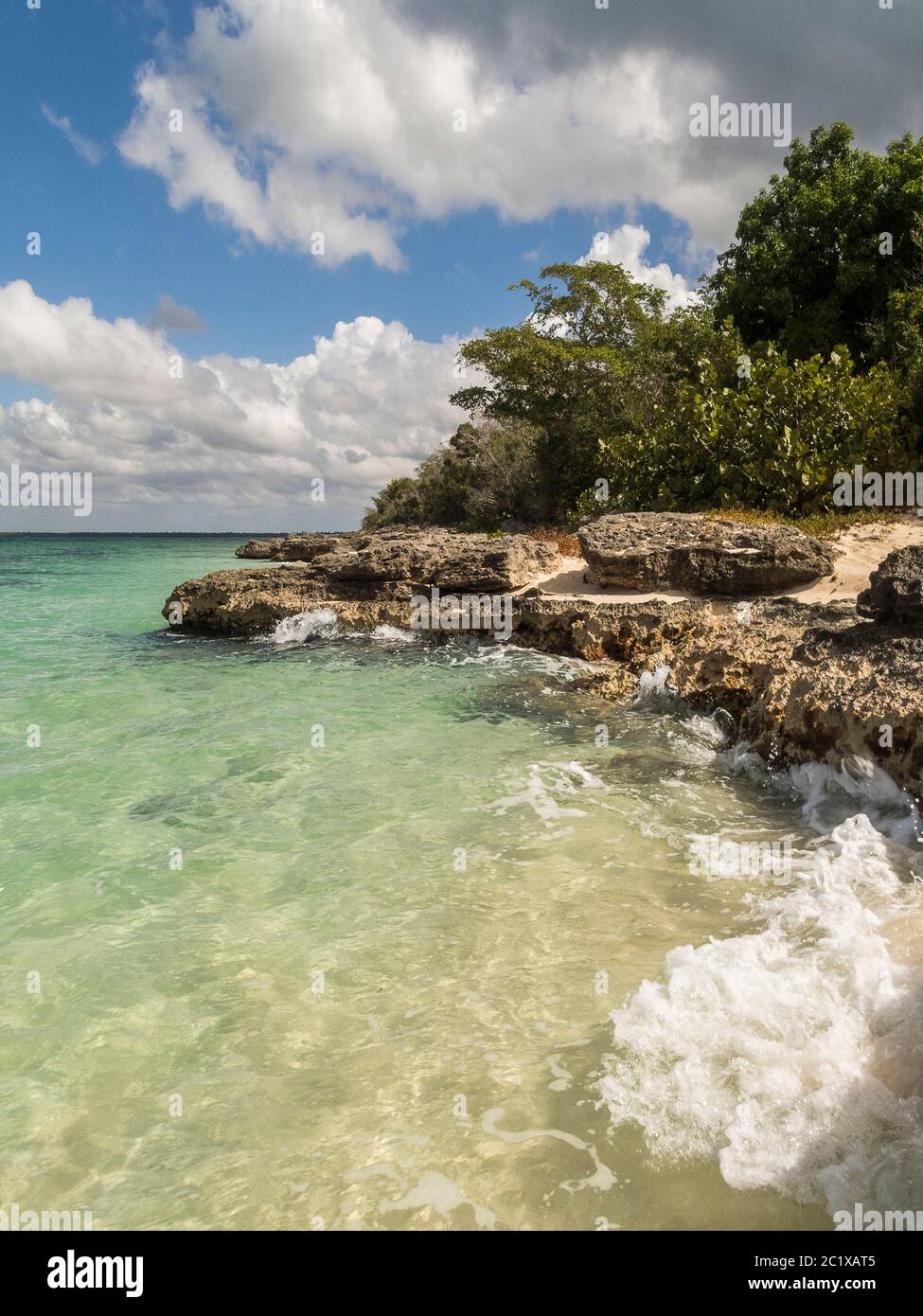 Caribbean Sea - Dominican Republic - on the Isla Saona - Catuano at the Playa Bonita Stock Photo