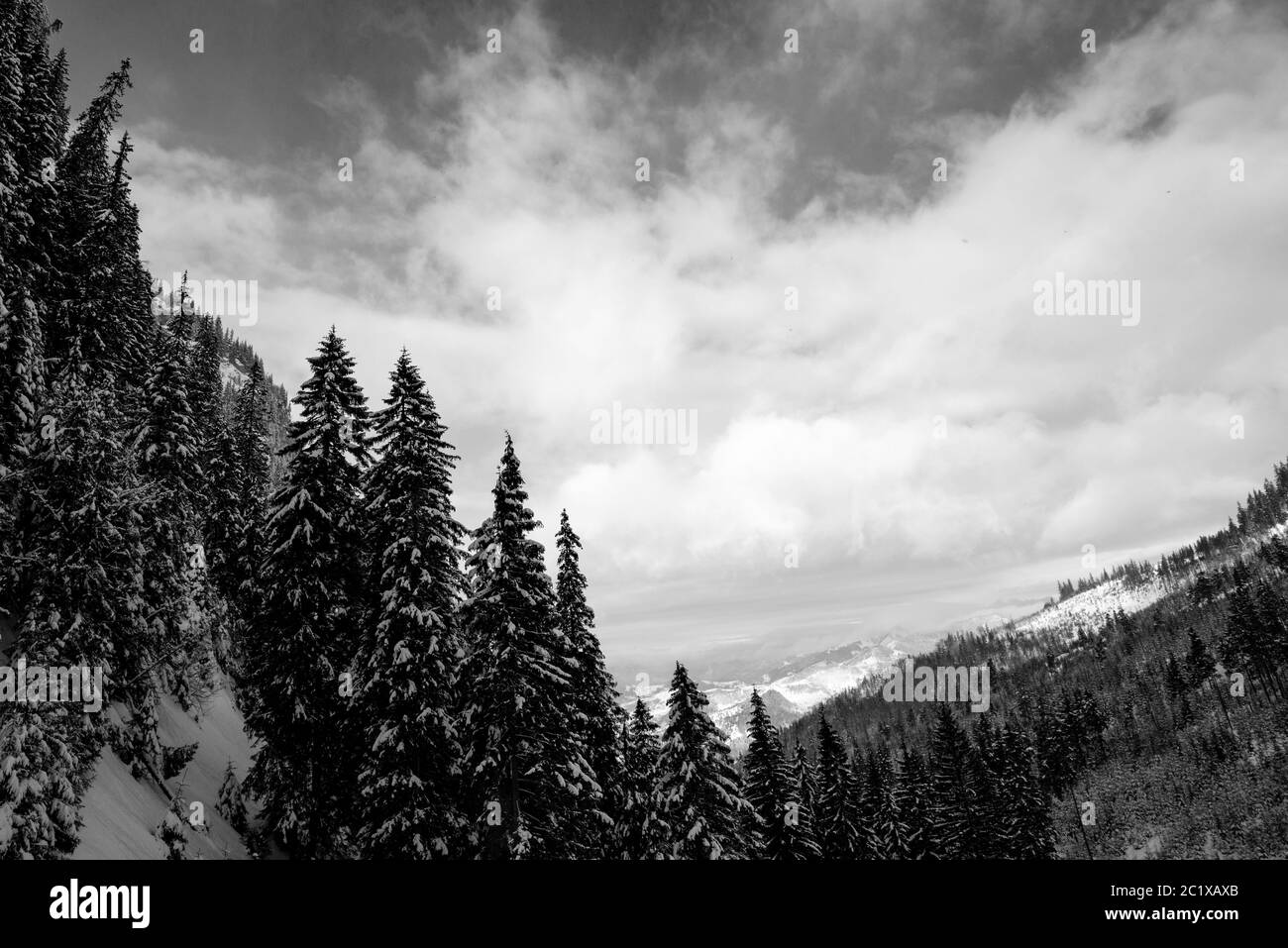 Snowy mountain Black and White Stock Photos & Images - Alamy
