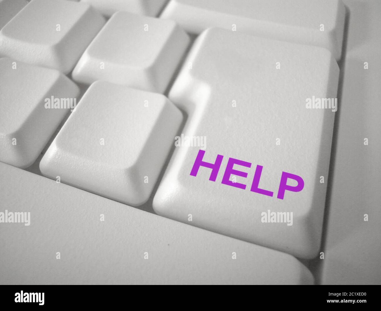 Keybord Button Help Stock Photo