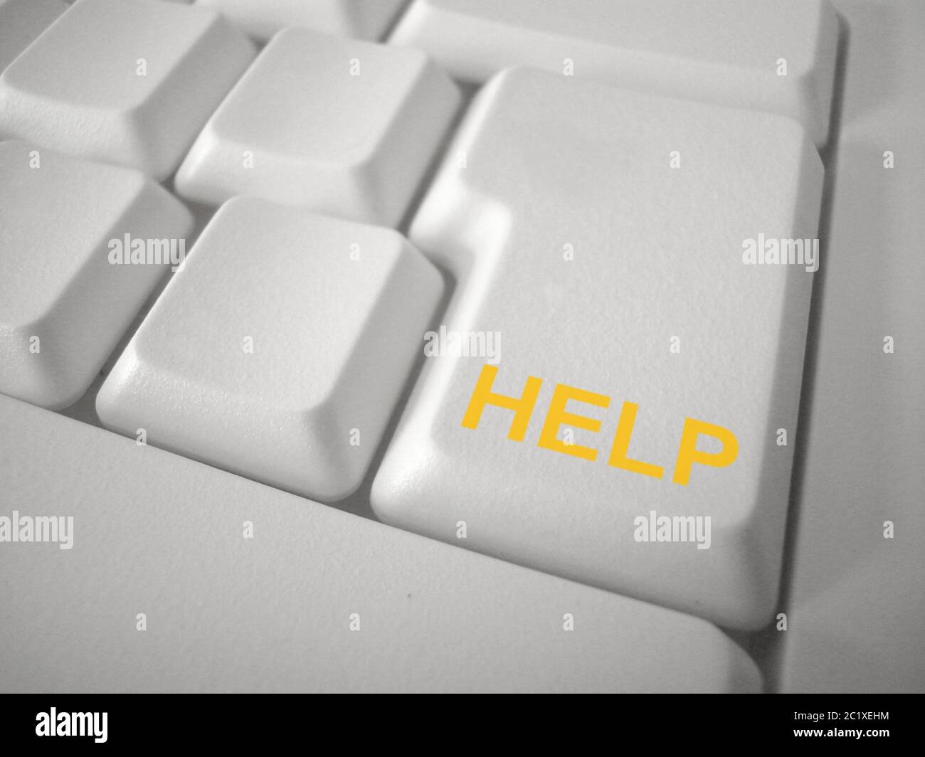 Keybord Button Help Stock Photo