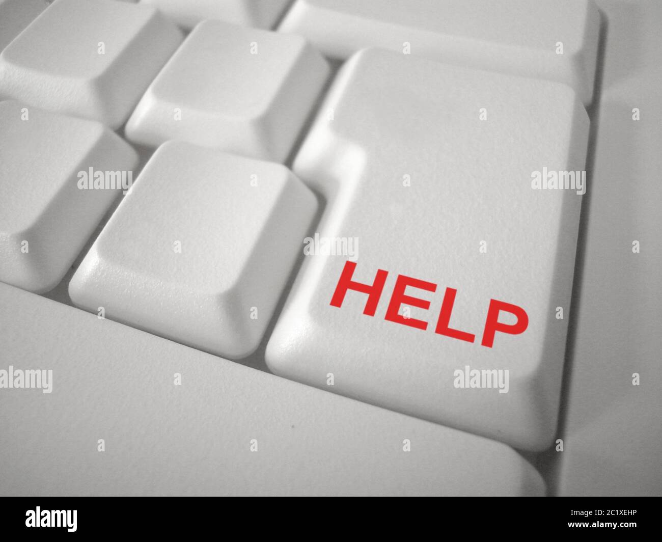 Keybord Button Help Stock Photo
