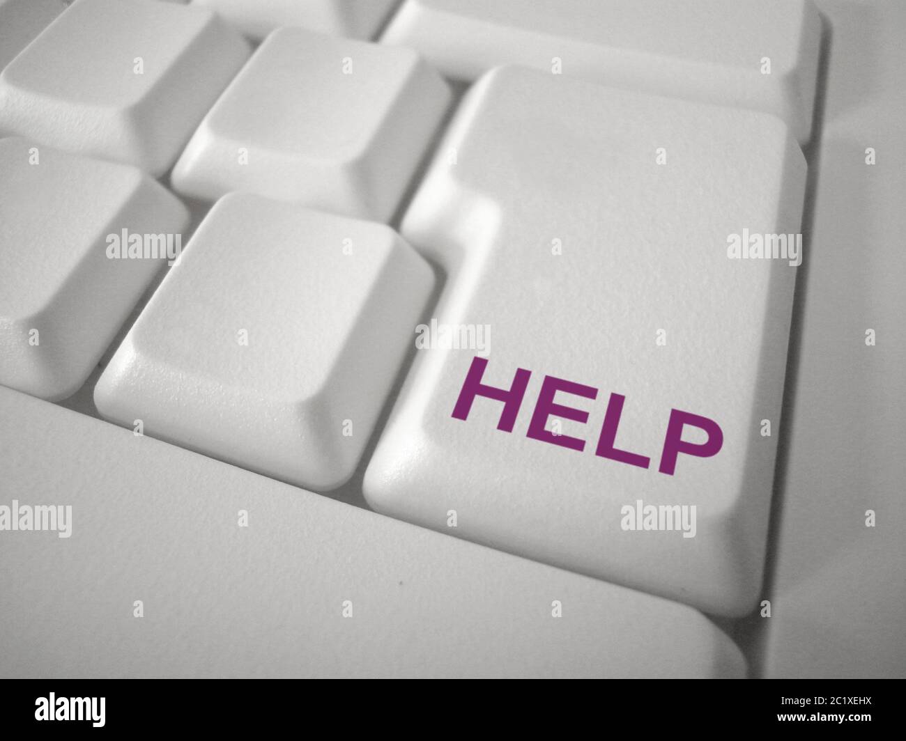 Keybord Button Help Stock Photo