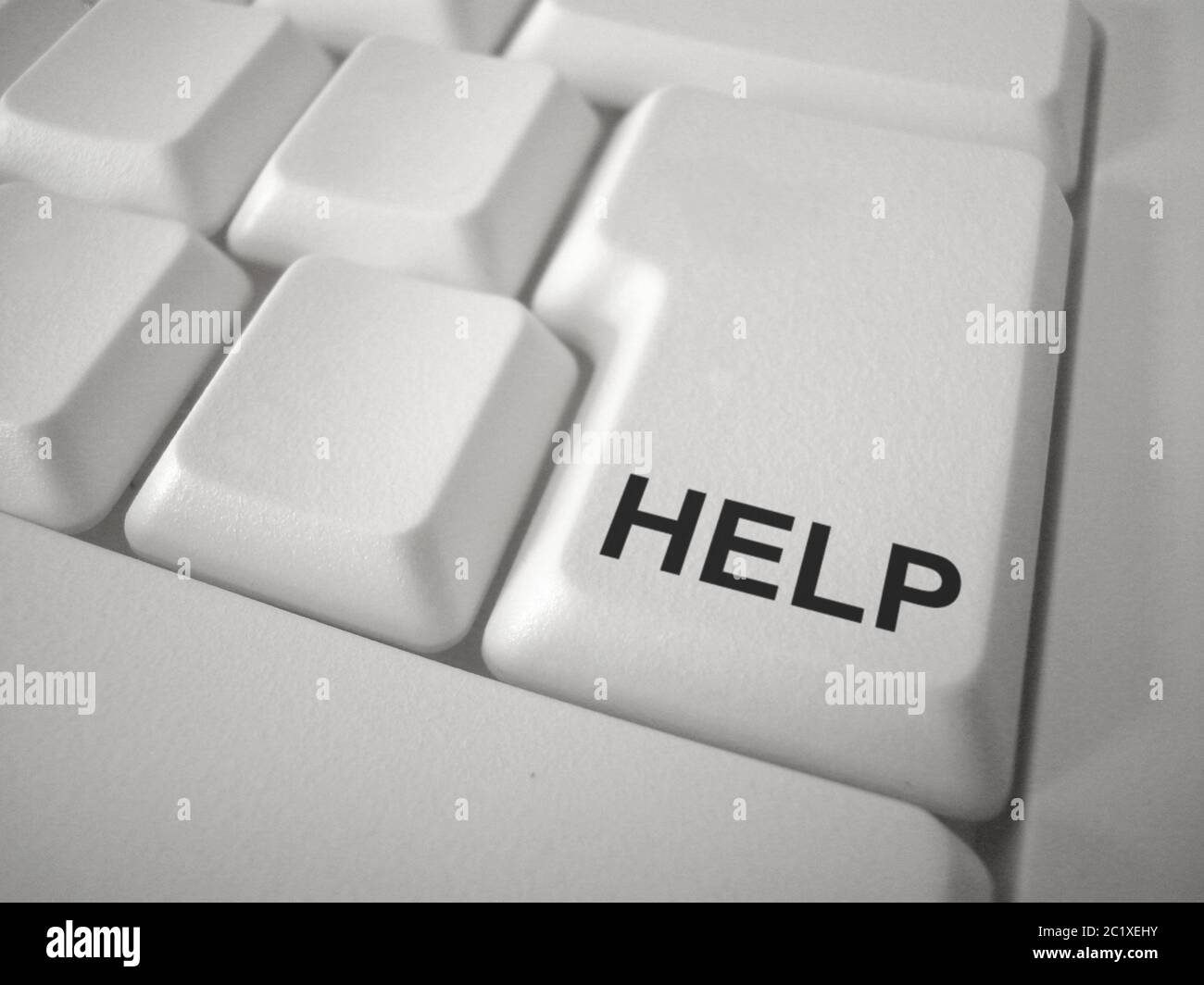 Keybord Button Help Stock Photo