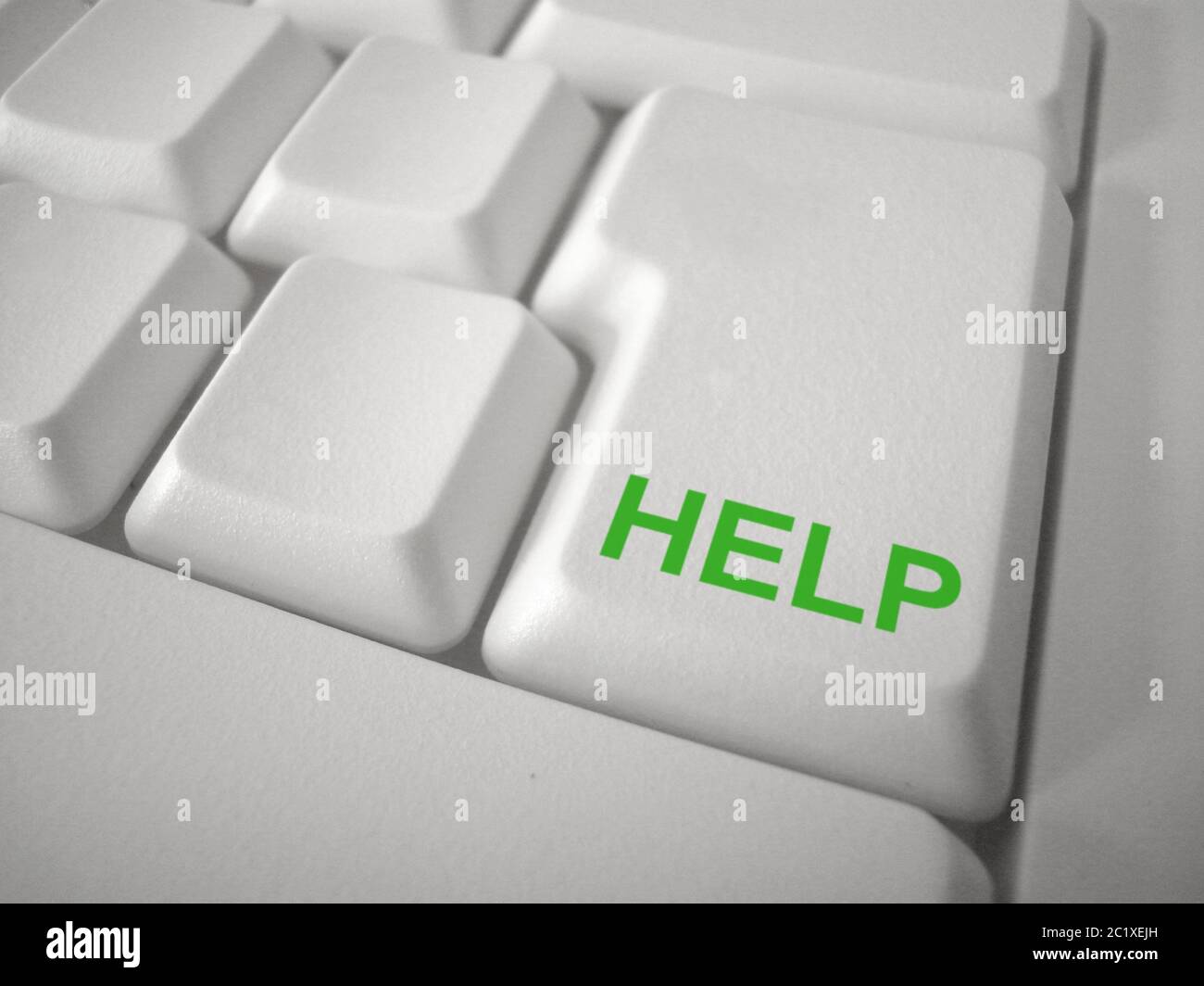 Keybord Button Help Stock Photo