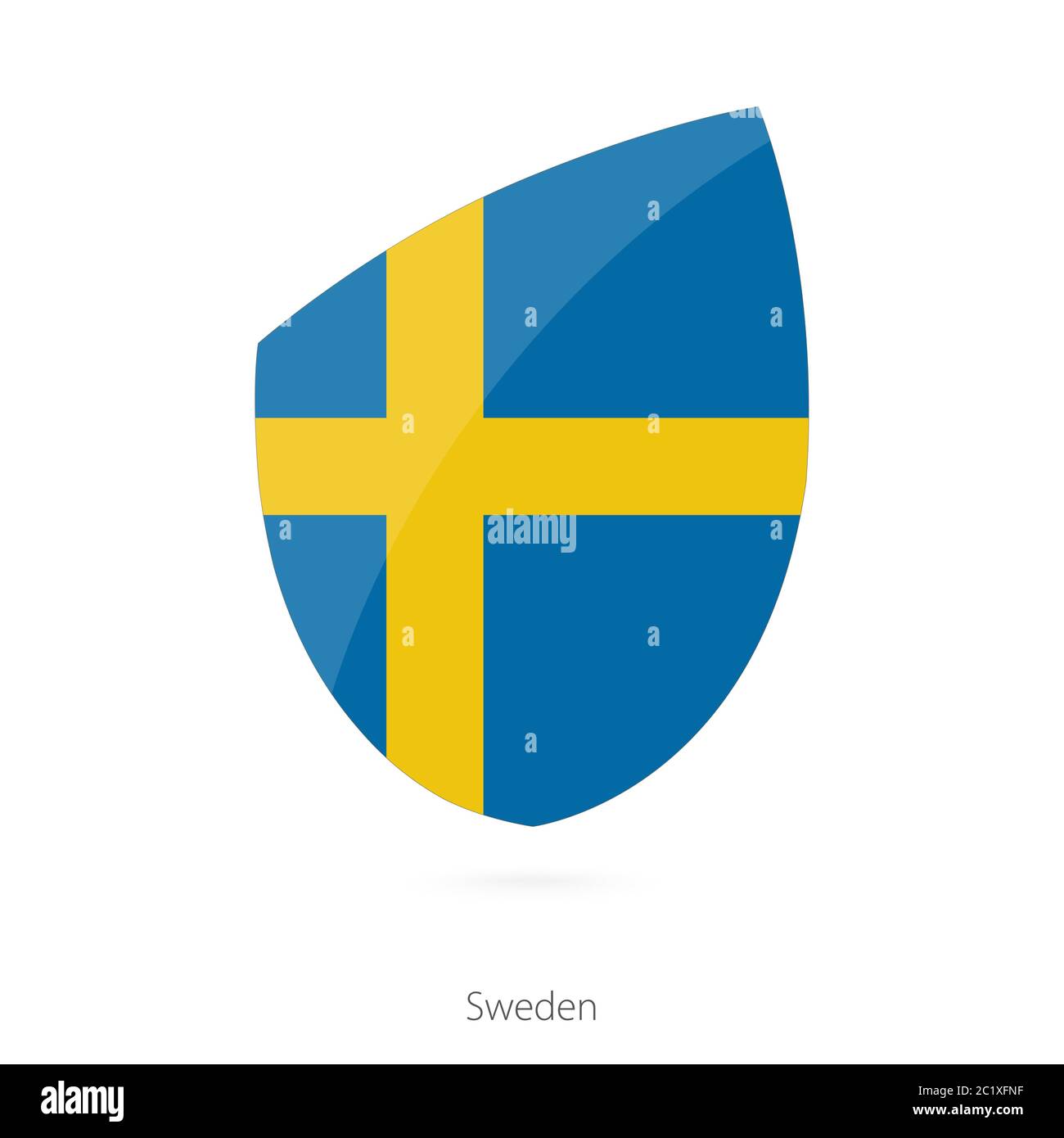 Flag of Sweden. Sweden Rugby flag. Vector Illustration Stock Vector ...