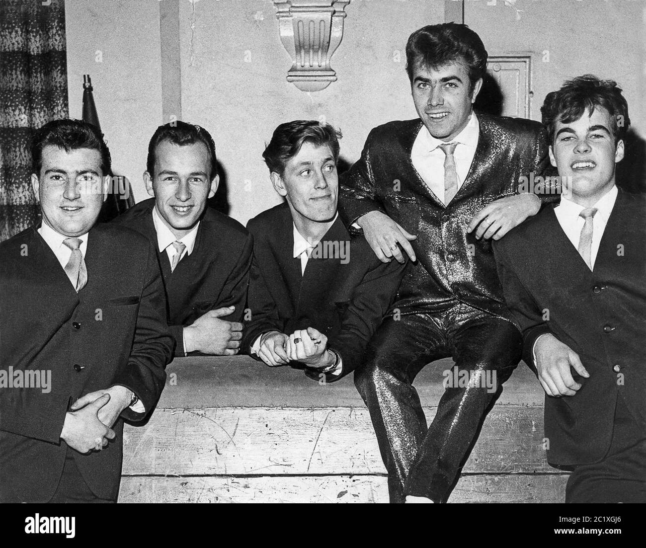 Teenage band members Britain 1960s Stock Photo