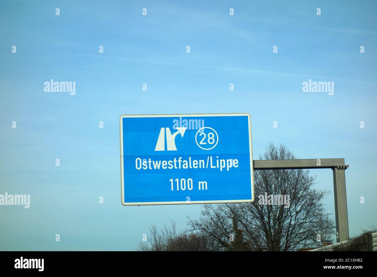 Federal Motorway Ostwestfalen, Lippe Stock Photo