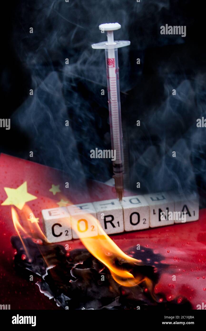 Bamberg Deutschland 15th June Bamberg Germany June 15th Symbolic Images Coronavirus 06 15 Covid 19 In China Beijing Flag With Syringe Covid 19 What S Currently Going On In China Because Of Corona There Is Another