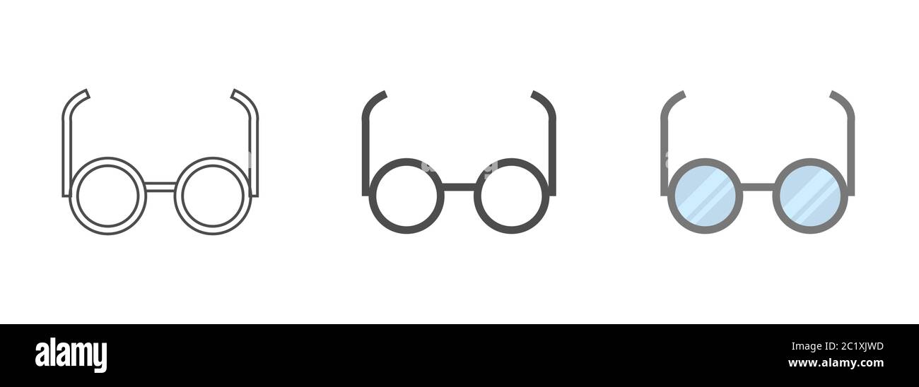 Glasses vector icons Stock Vector Image & Art Alamy