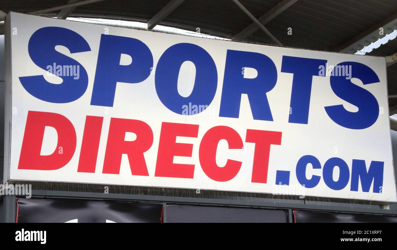 Sports Direct logo seen at one of their branches Stock Photo Alamy