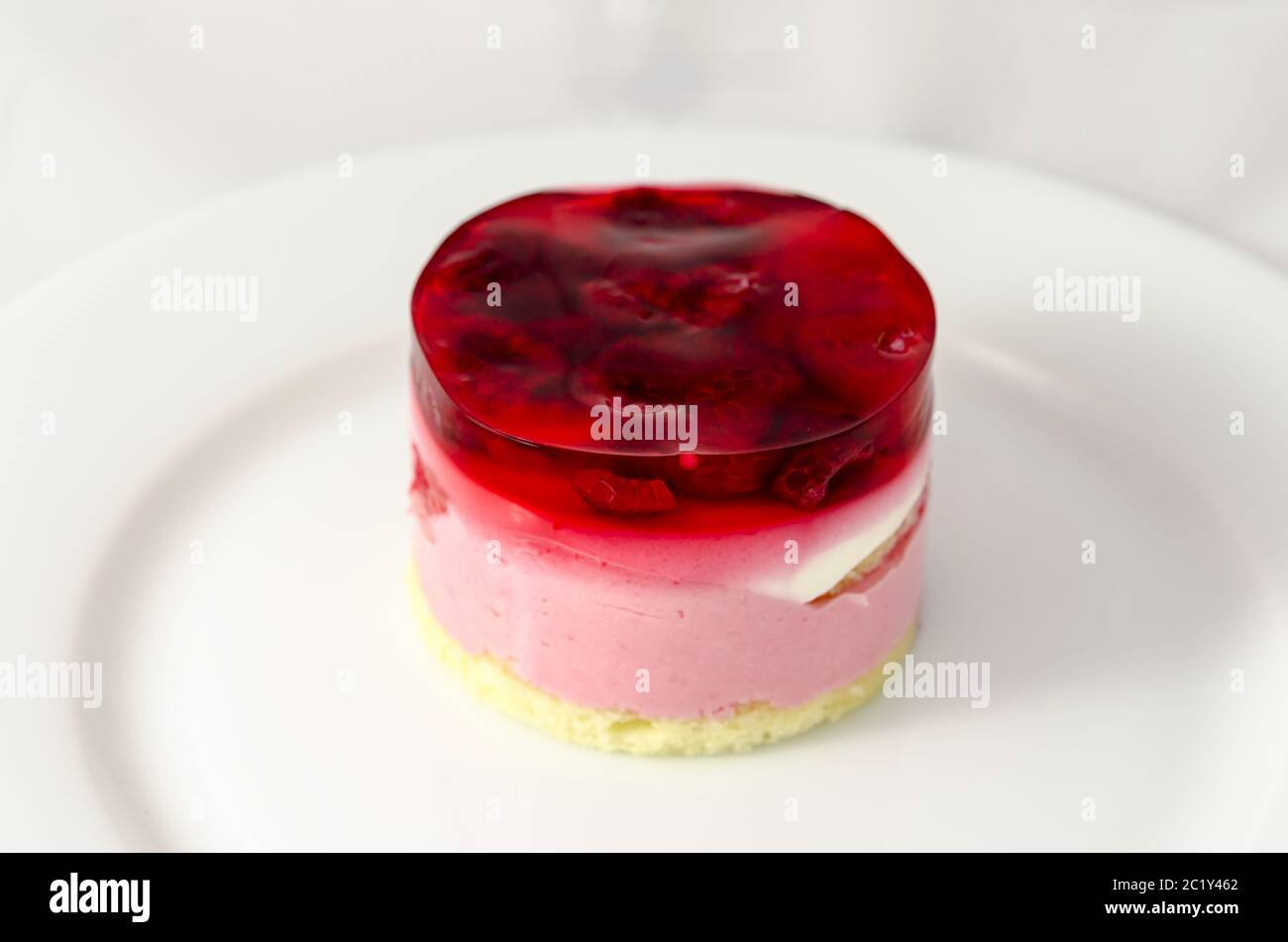 Raspberry Dessert On White Plate Stock Photo Alamy Raspberry Dessert On White Plate Stock Photo Alamy