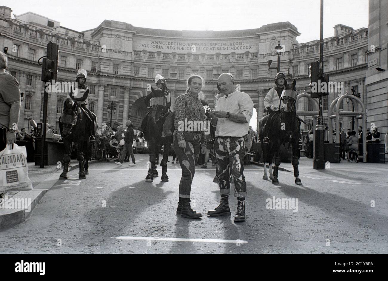 Democratic Football Lads Alliance (DFLA) march, London, UK. 13th October 2018 Stock Photo