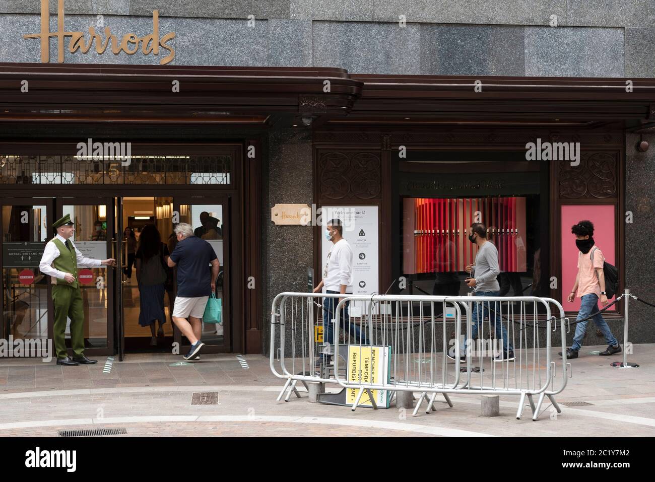 Harrods staff hires stock photography and images Alamy