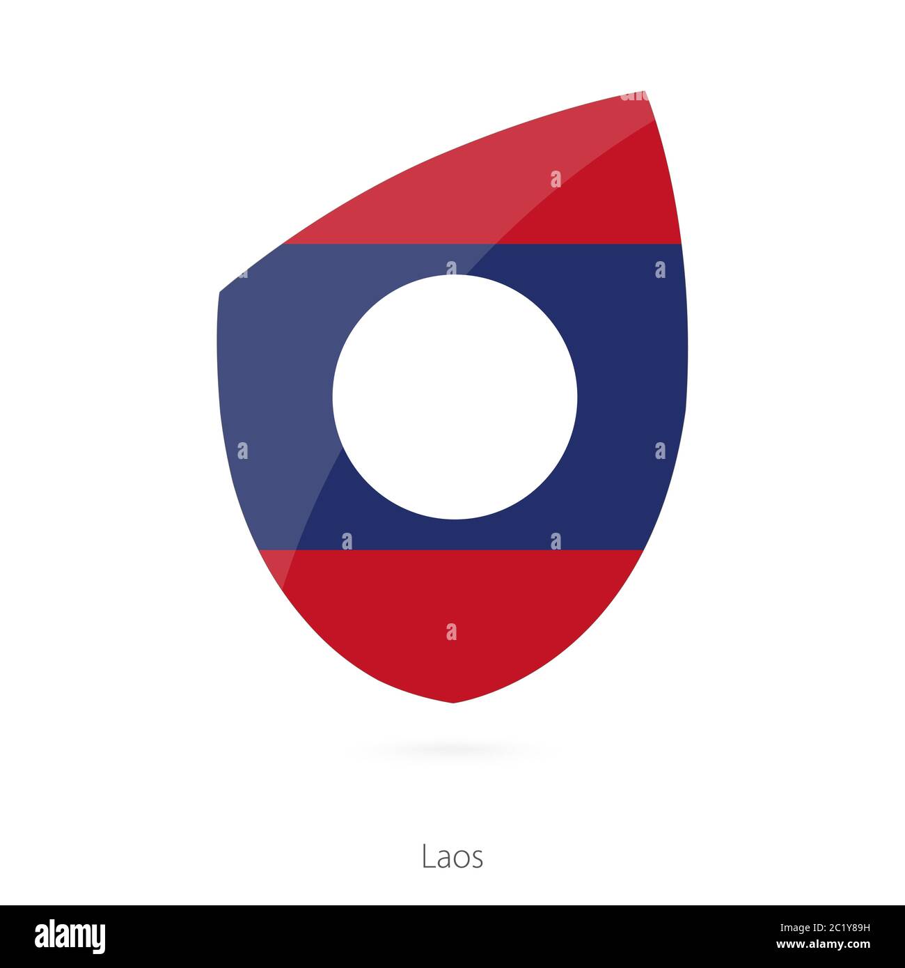 Flag of Laos. Vector Illustration Stock Vector Image & Art - Alamy