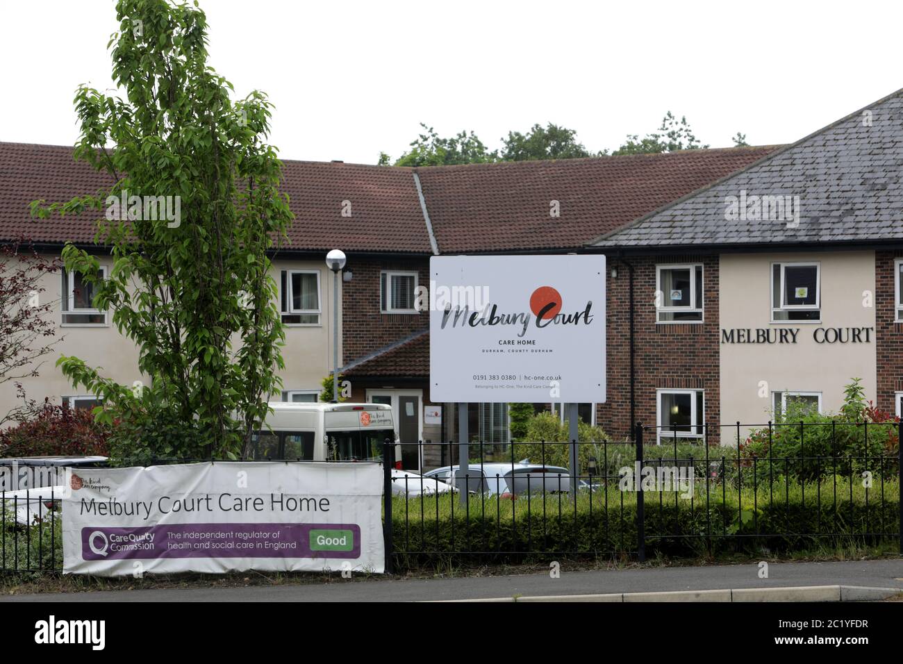 Melbury Court Care Home which has recorded the highest number of covid19 deaths of residents (26) in the UK, Durham, UK. Stock Photo