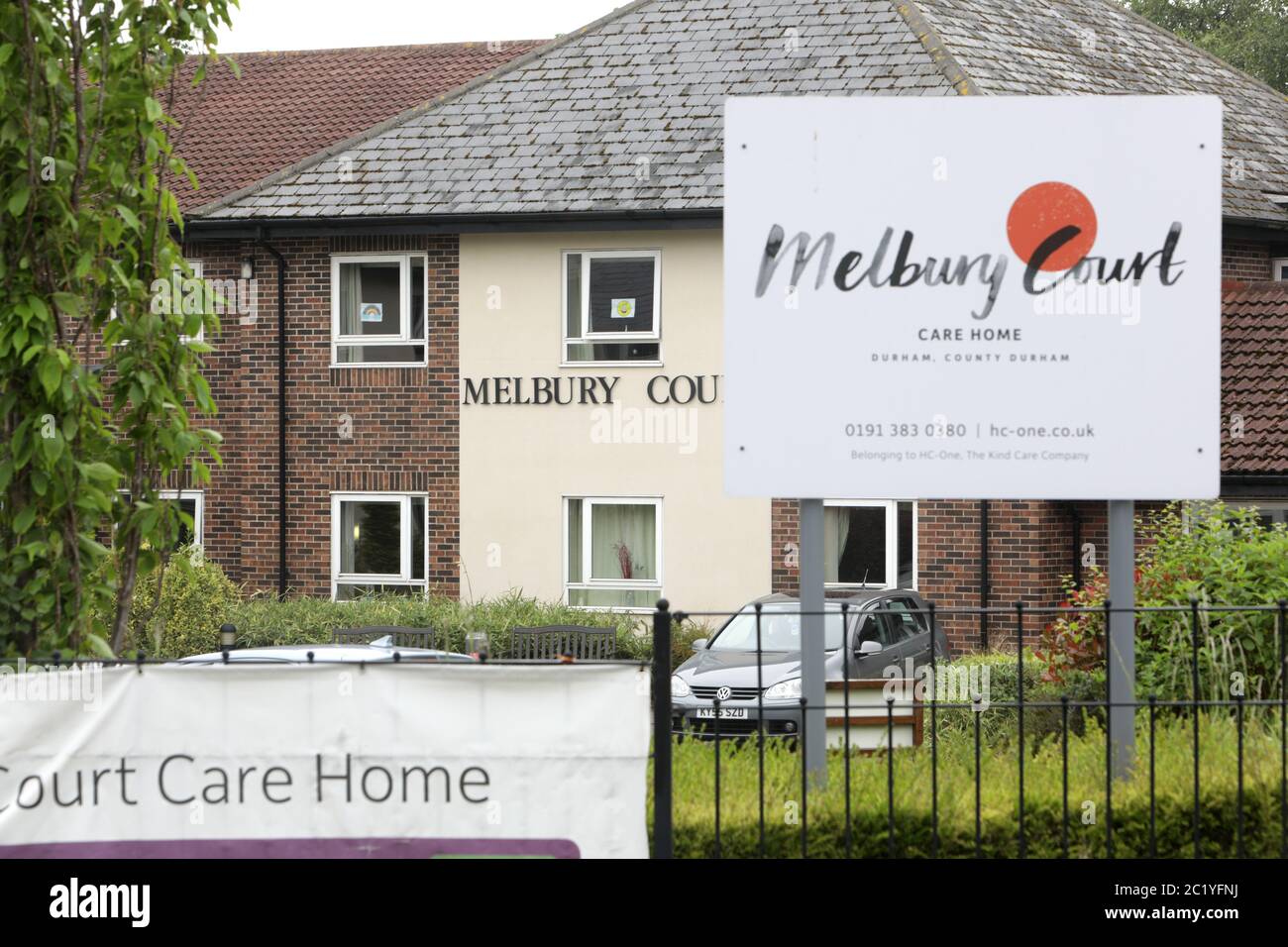 Melbury Court Care Home which has recorded the highest number of covid19 deaths of residents (26) in the UK, Durham, UK. Stock Photo