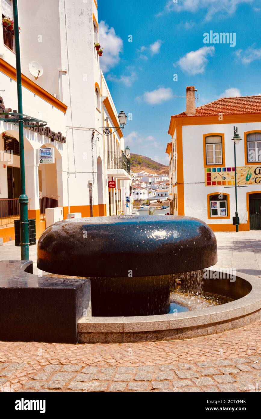 Fountain in Alcoutim, Portugal Stock Photo