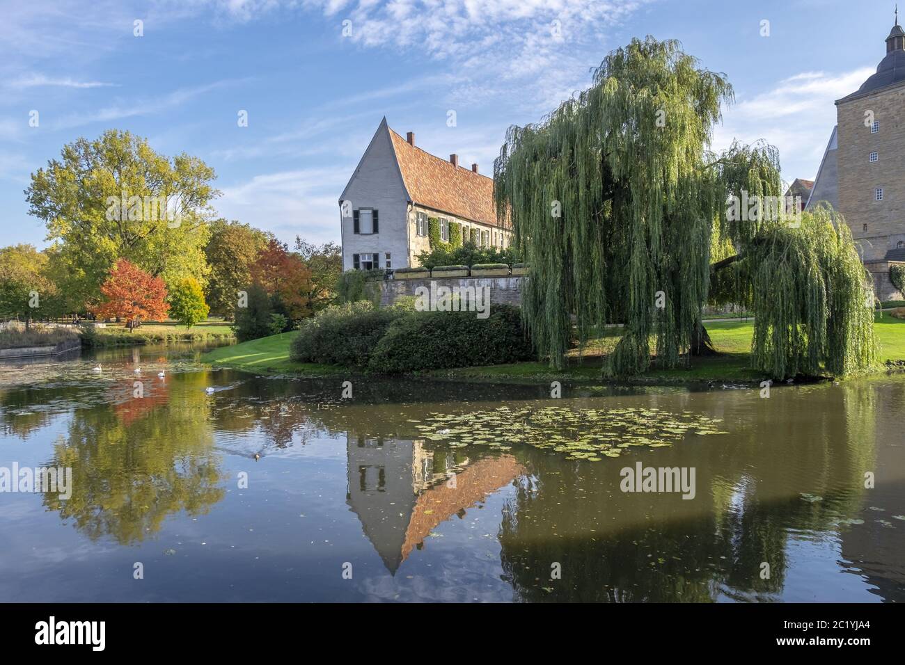 Burgsteinfurt Castle, gable end of the upper castle Stock Photo