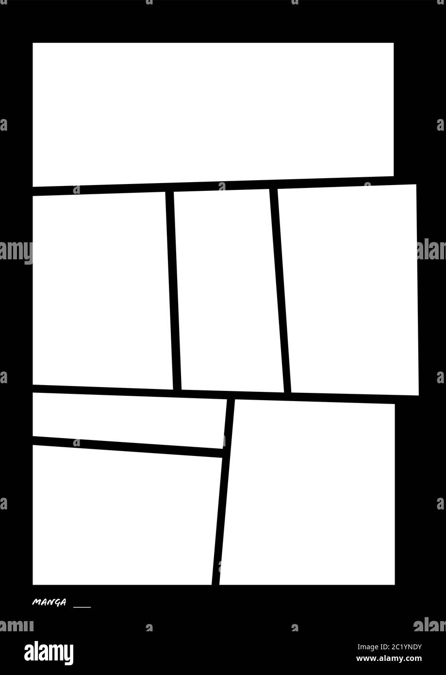 Manga Storyboard Layout Comic Book Template Black Stock Vector Image Art Alamy Manga Storyboard Layout Comic Book Template Black Stock Vector Image Art Alamy