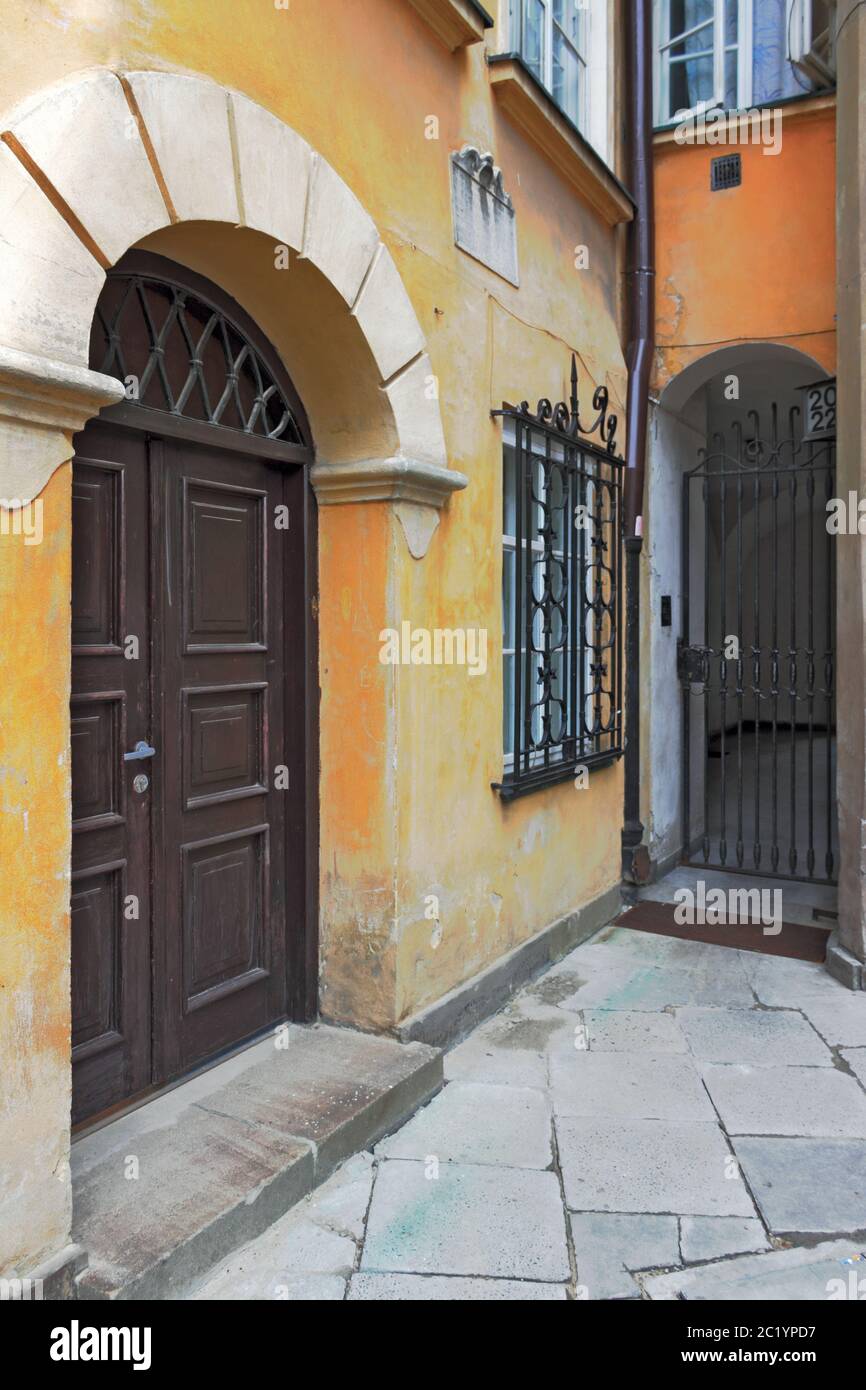 Warsaw's narrowest house Stock Photo