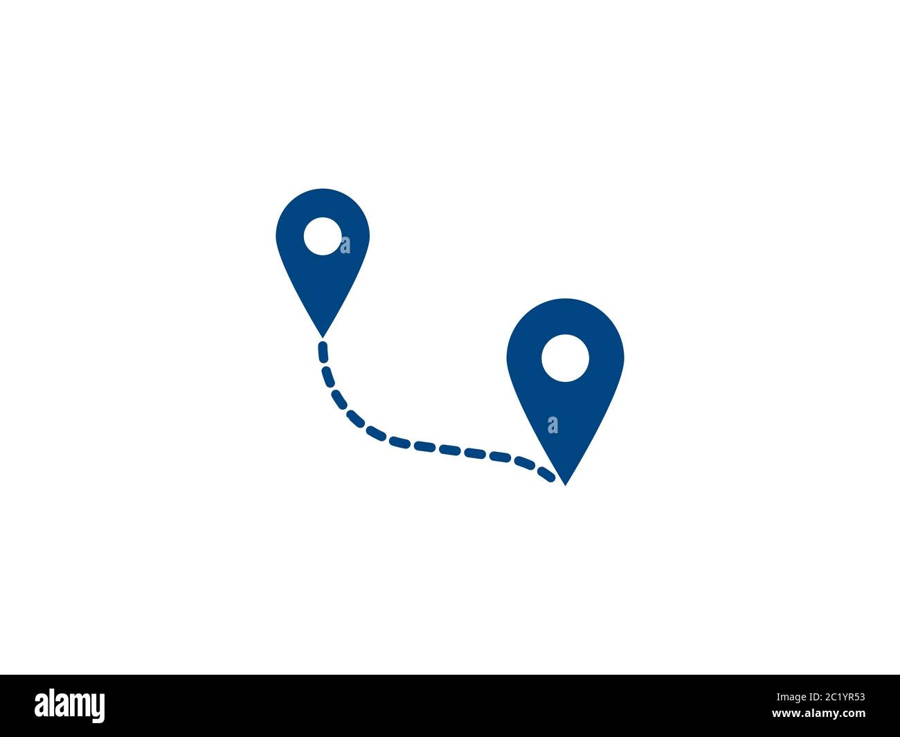 Location, map marker icon. Vector illustration, flat design. Stock Vector