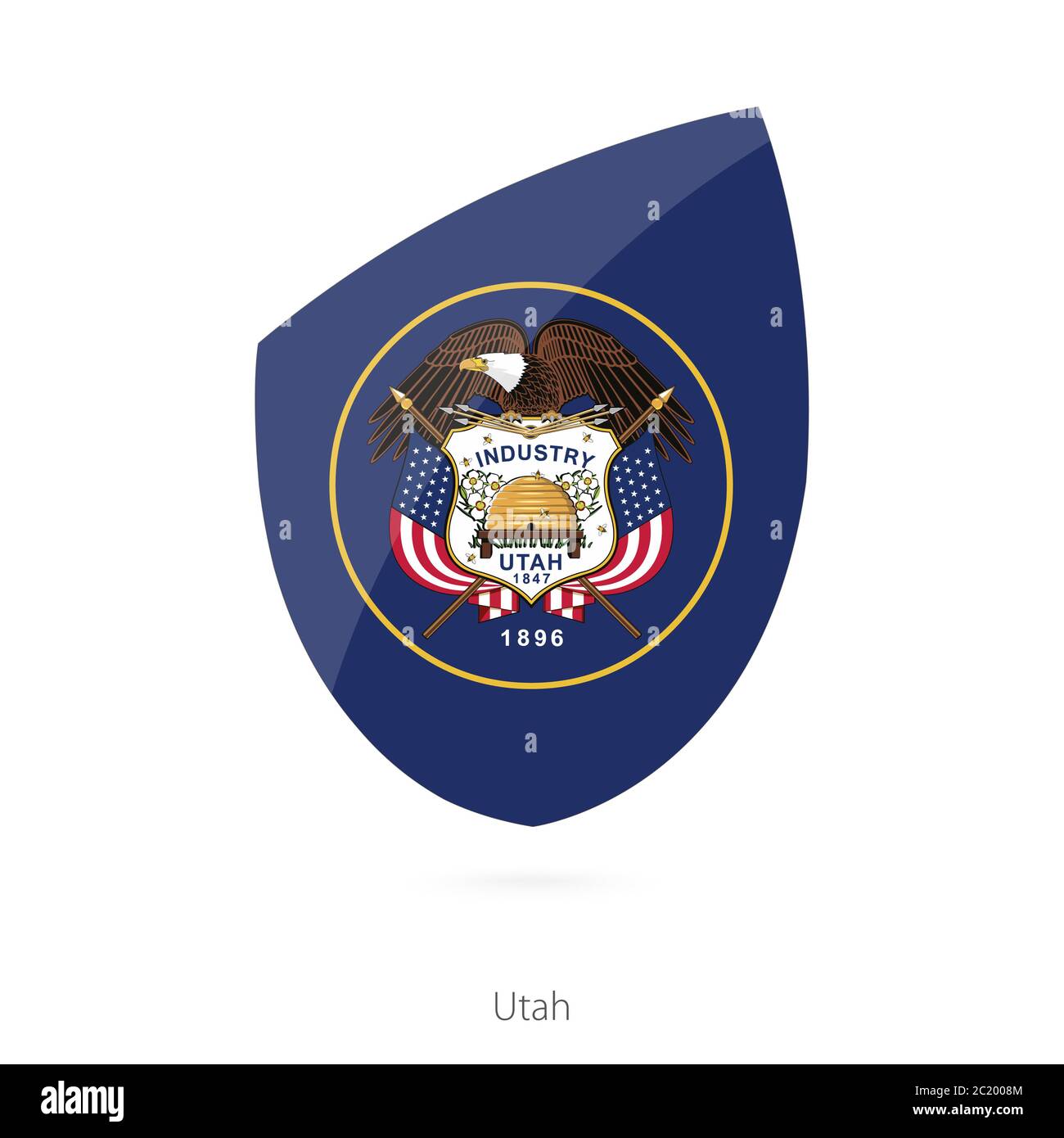 Flag of Utah. Vector Illustration Stock Vector Image & Art Alamy