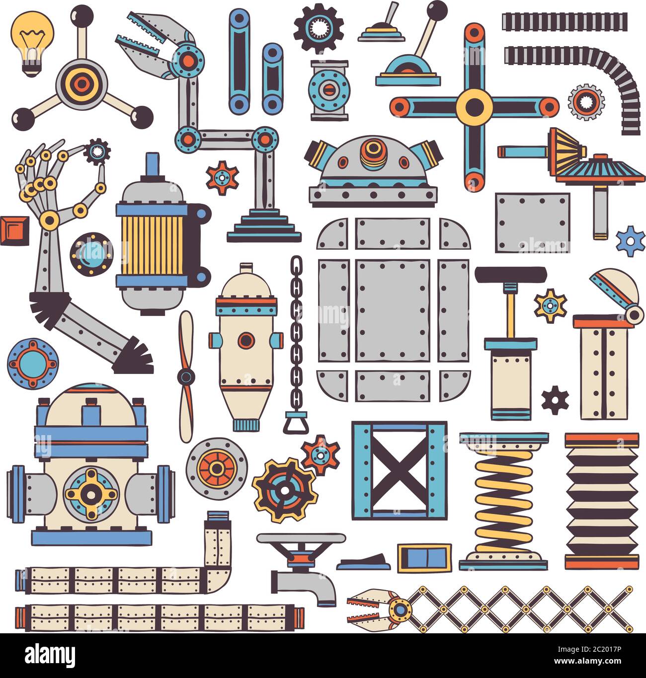 machinery components and spare parts Stock Vector Image & Art Alamy