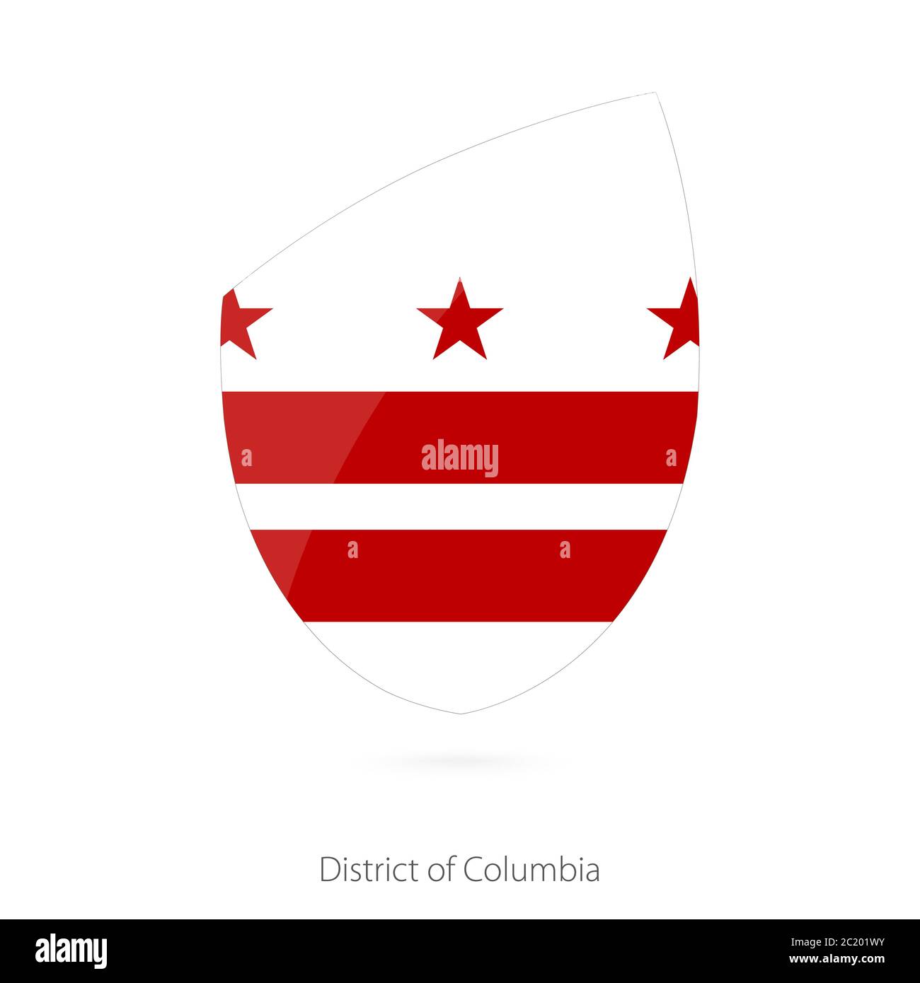 Flag of District of Columbia. Vector Illustration Stock Vector Image & Art - Alamy