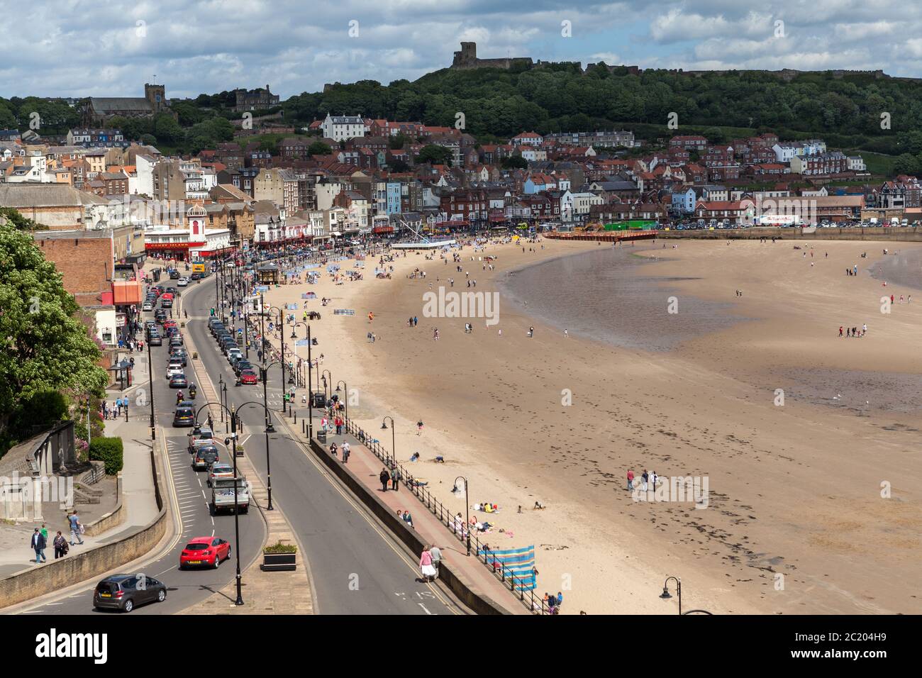 Foreshore Road, Scarborough, East Yorkshire, England Stock Photo