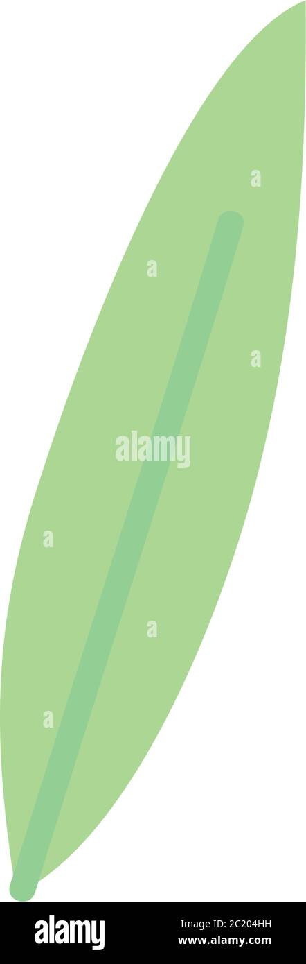 banana tropical leaf icon over white background, line style, vector ...