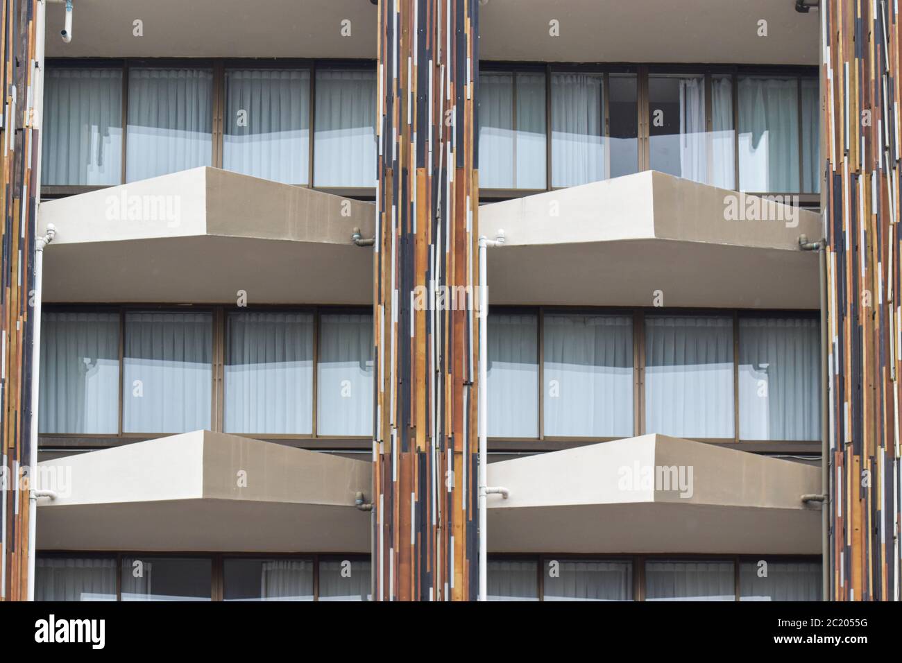 Facade of window apartment building Stock Photo Alamy