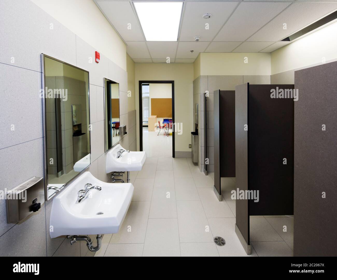 Washroom in a newly built kindergarten Stock Photo - Alamy