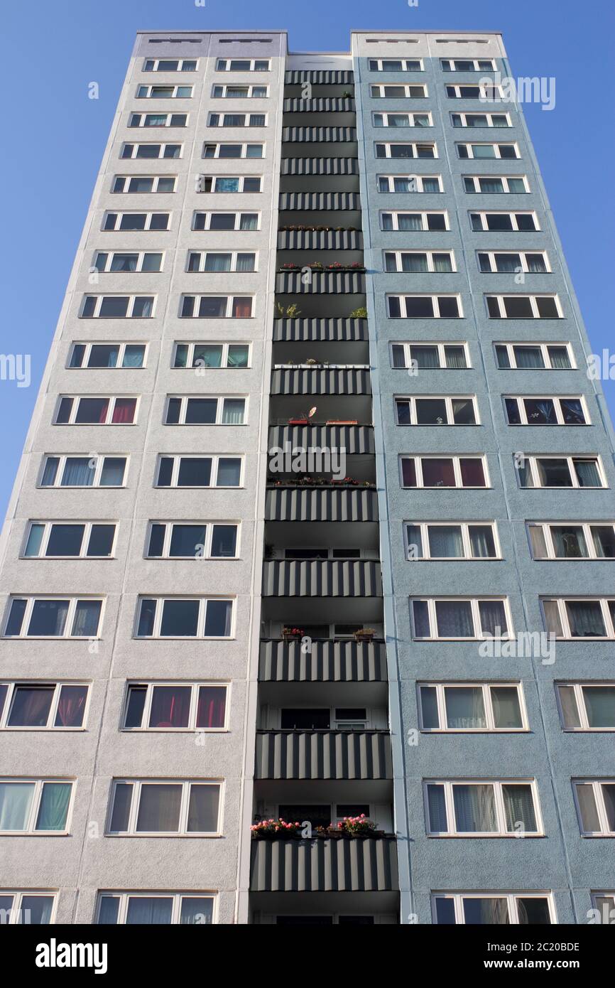 prefab high-rise building Stock Photo