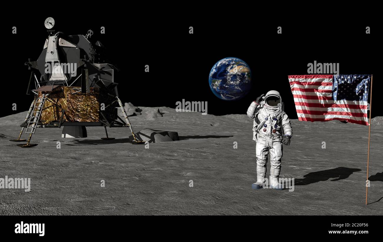 Astronaut Saluting