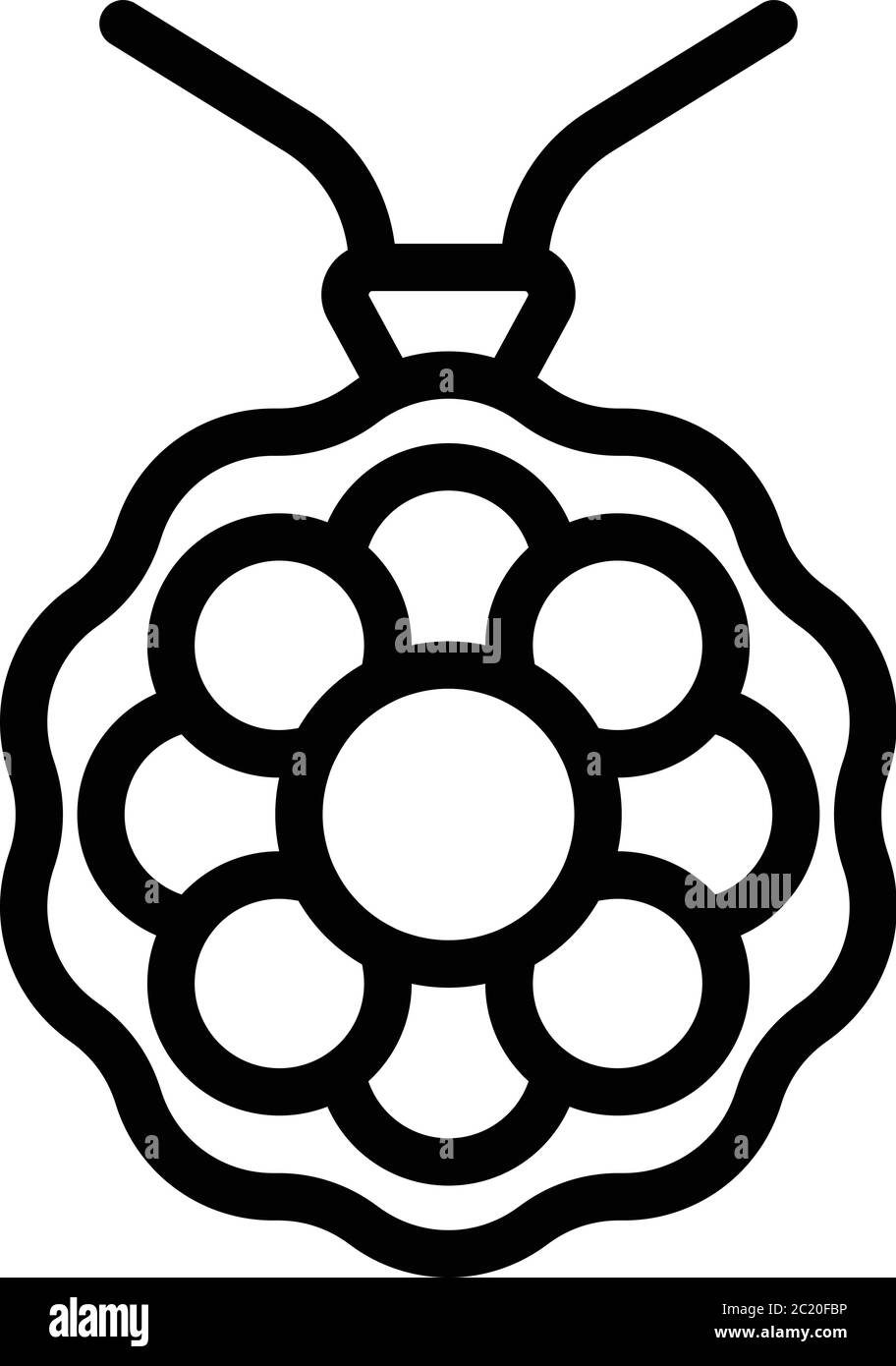 Medal necklace icon, outline style Stock Vector Image &amp; Art - Alamy