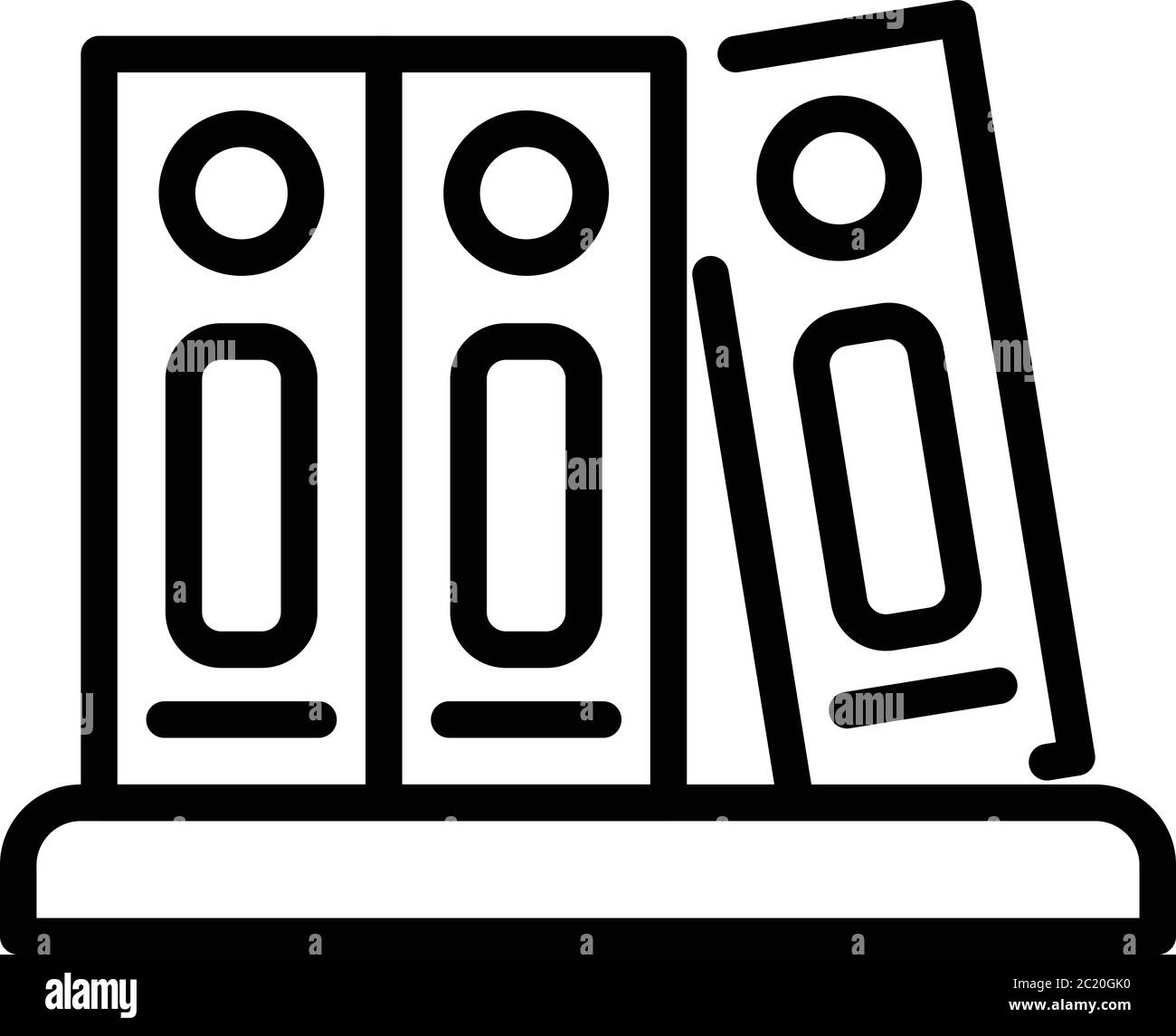 Office folders icon, outline style Stock Vector Image & Art - Alamy
