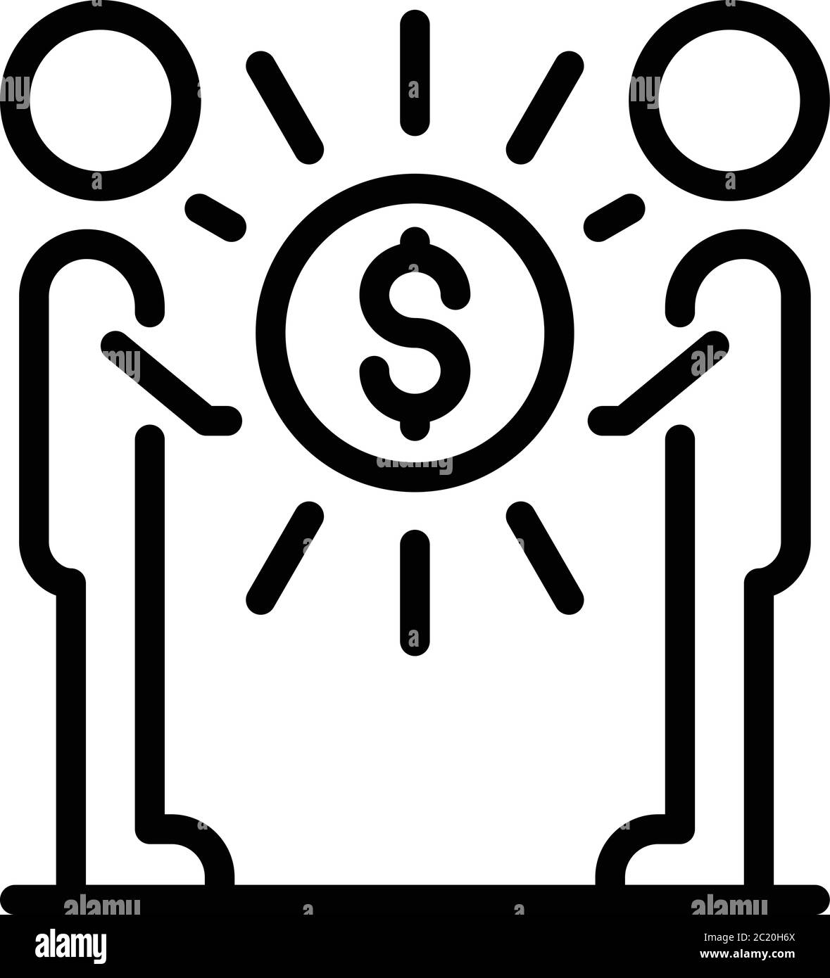 Money agreement icon, outline style Stock Vector Image & Art - Alamy